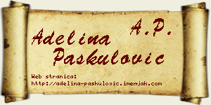 Adelina Paskulović vizit kartica